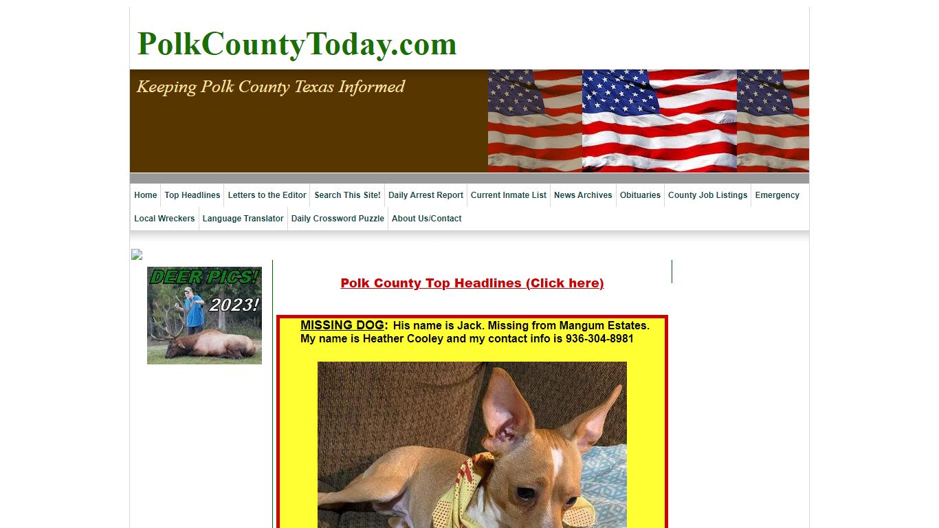Media Report - Type 3 With Photo - POLK COUNTY JAIL